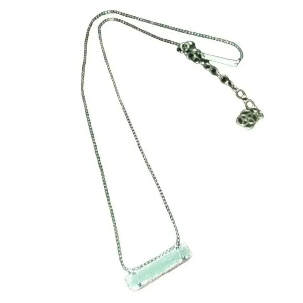 Kendra Scott Leonor Gold Bar Druzy Pendant Necklace